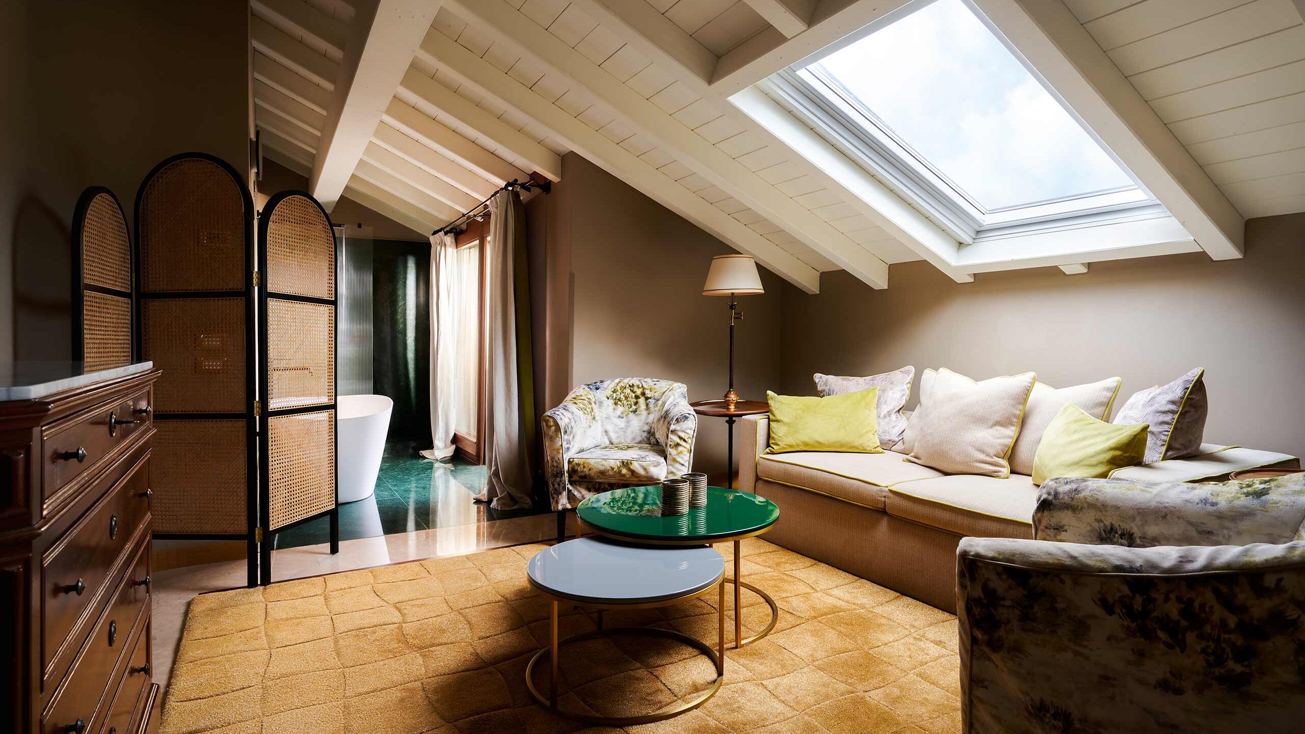 Junior suite with sitting room in our luxury hotel near Lake Iseo